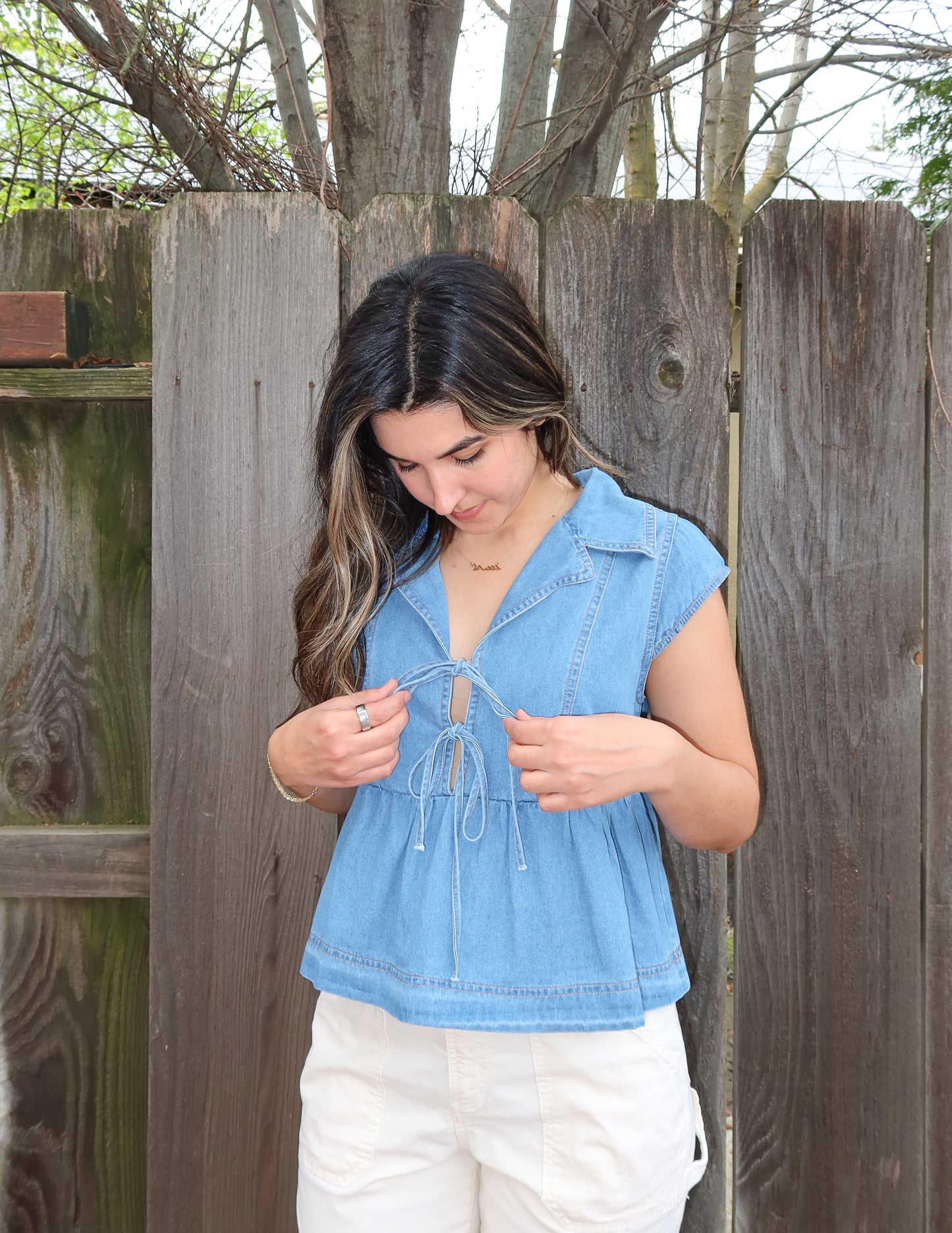 Skyline Denim Top