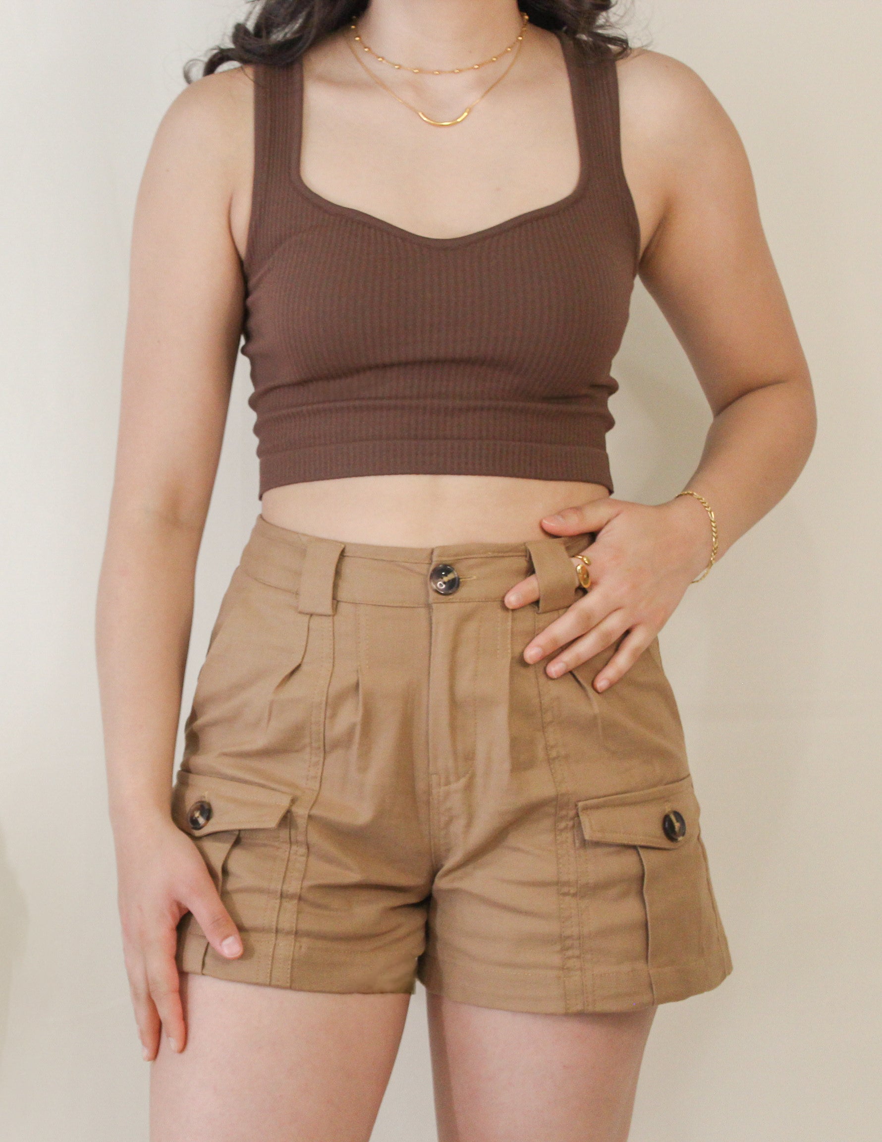Safari Khaki Shorts – Emmy's Boutique & Clothing Co