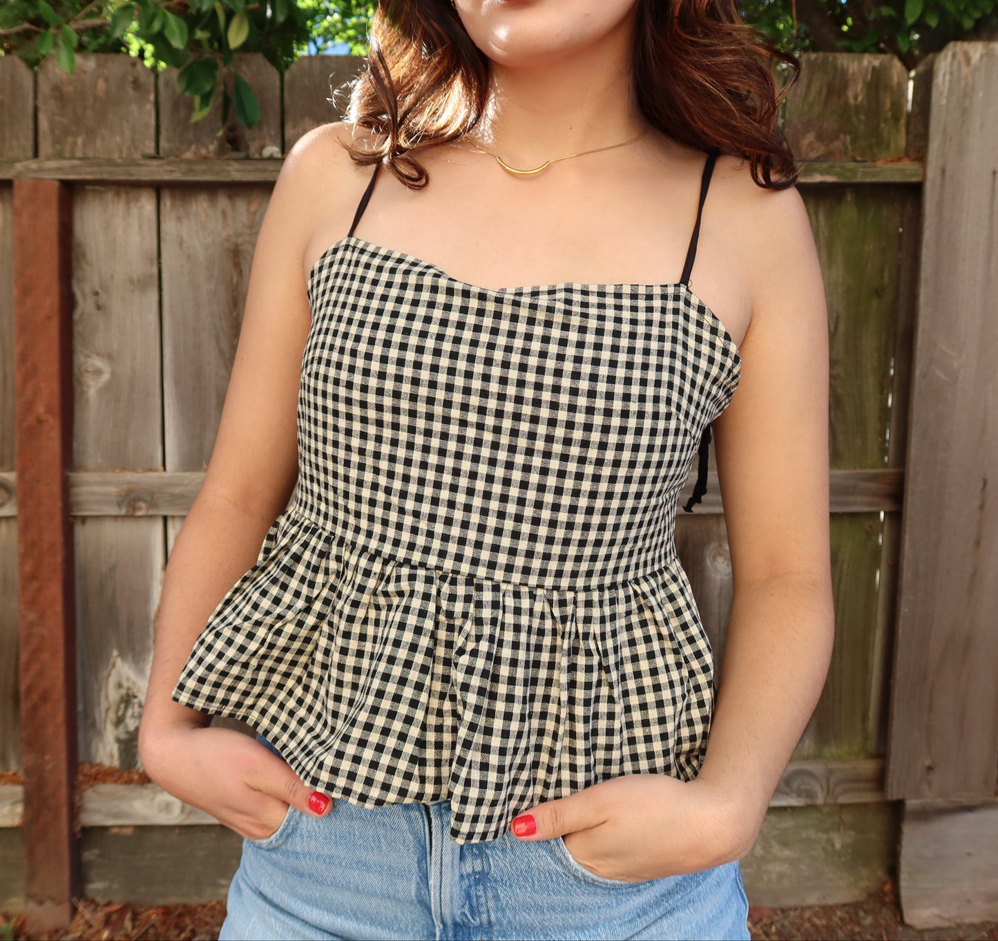 Gingham Top