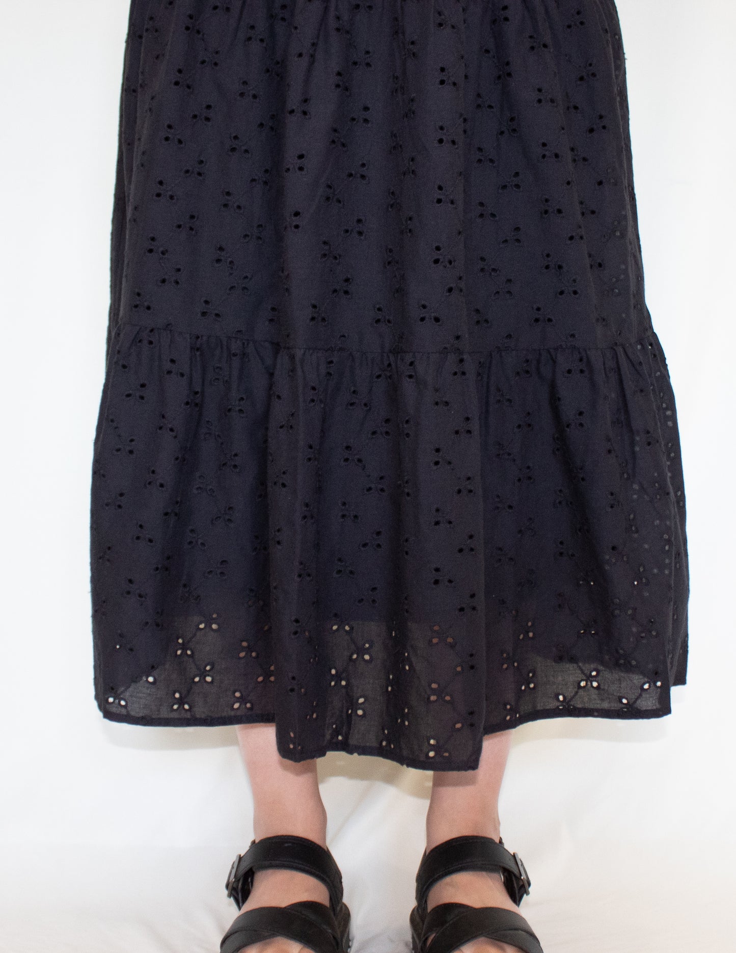 Eyelet Cotton Picnic Skirt