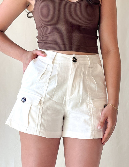 Safari White Shorts